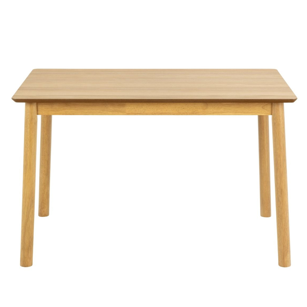 Bastrop Wooden Dining Table With 4 Chairs In Matt Oak