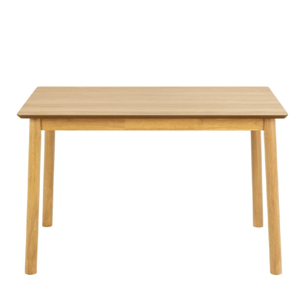 Bastrop Wooden Dining Table Rectangular In Matt Oak