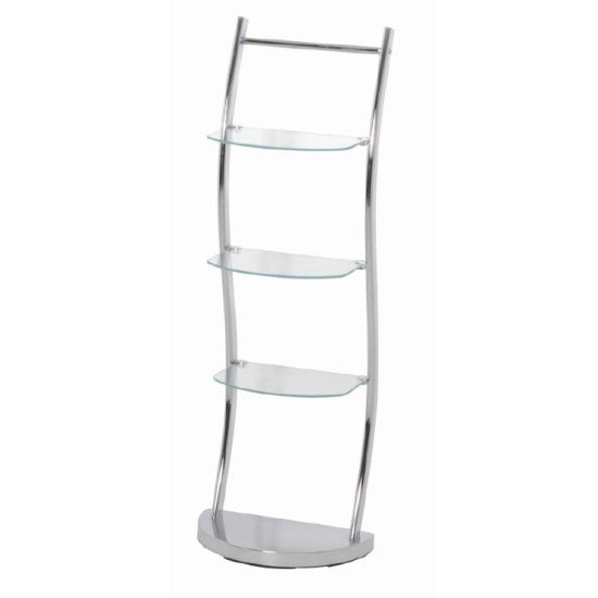 Photo of Chrome bathroom display shelving stand