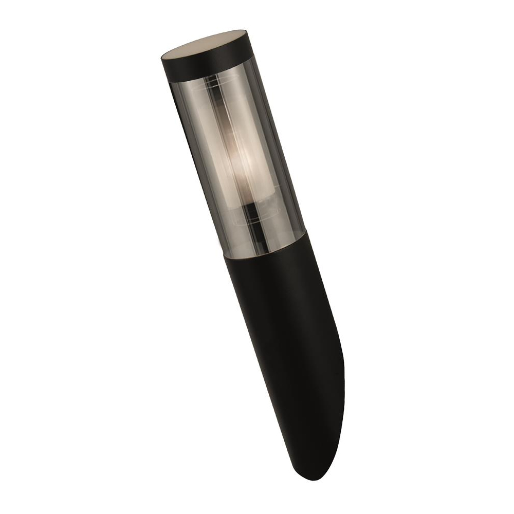 Read more about Batton smoked polycarbonate outdoor wall light in black