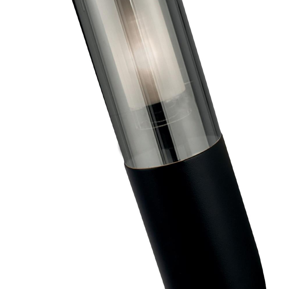 Batton Smoked Polycarbonate Wall Light PIR In Black