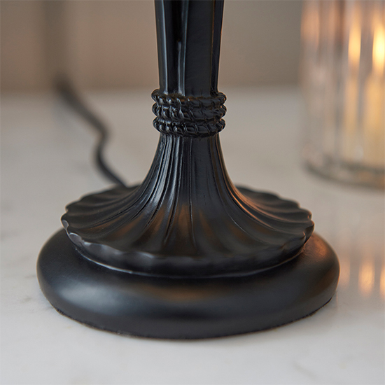 Bauchi Small Tiffany Glass Table Lamp In Dark Bronze_5