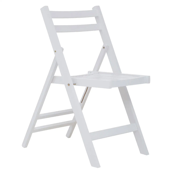 Baxter Outdoor Solid Wood Folding Chair In White