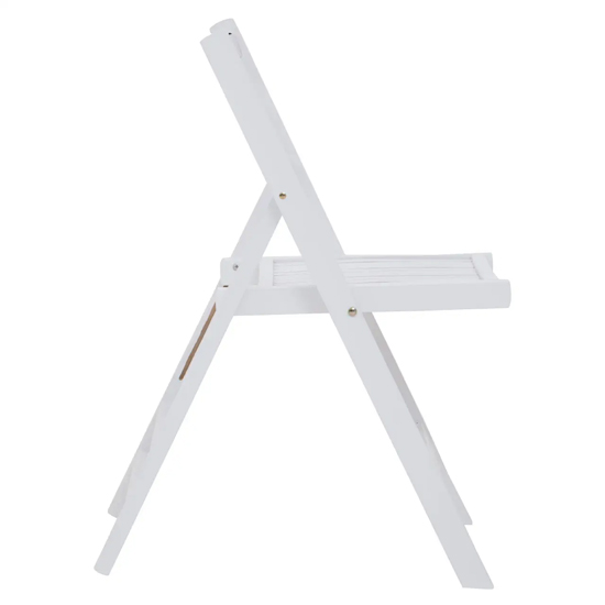 Baxter Outdoor Solid Wood Folding Chair In White
