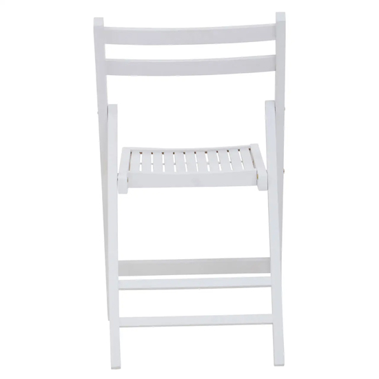 Baxter Outdoor Solid Wood Folding Chair In White