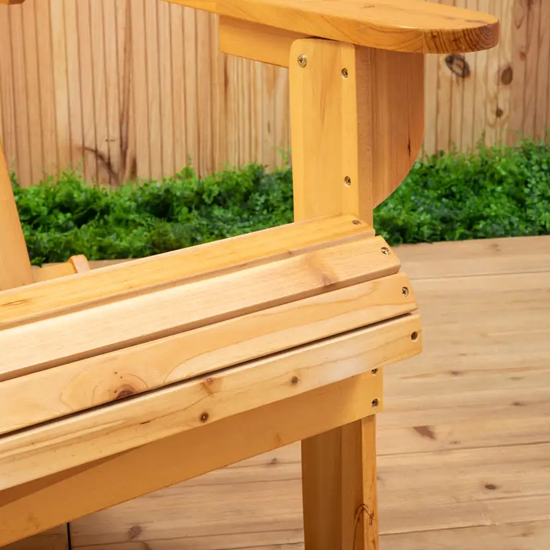 Baxter Outdoor Solid Wood Seating Armchair In Natural