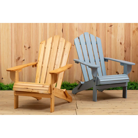 Baxter Outdoor Solid Wood Seating Armchair In Natural