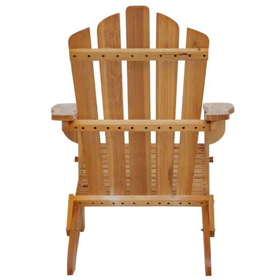 Baxter Outdoor Solid Wood Seating Armchair In Natural