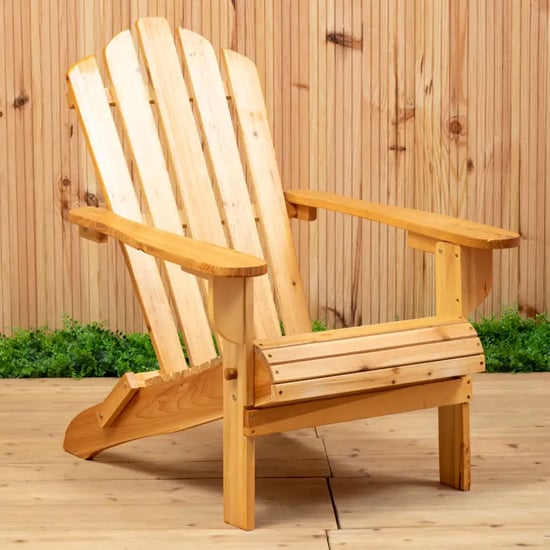 Read more about Baxter outdoor solid wood seating armchair in natural