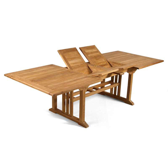 Bayle Wooden Extending Dining Table With 10 Chairs In Natural