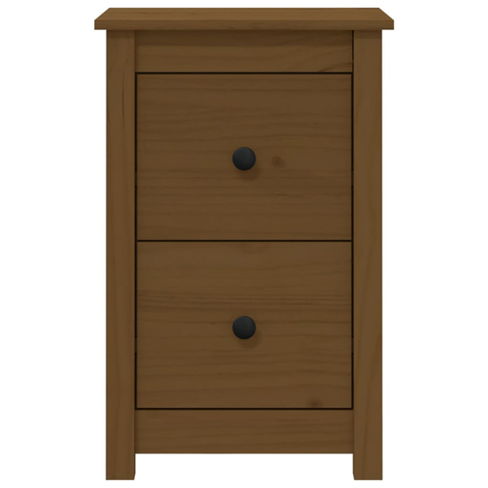 Beale Pine Wood Bedside With 2 Drawers In Honey Brown — free download