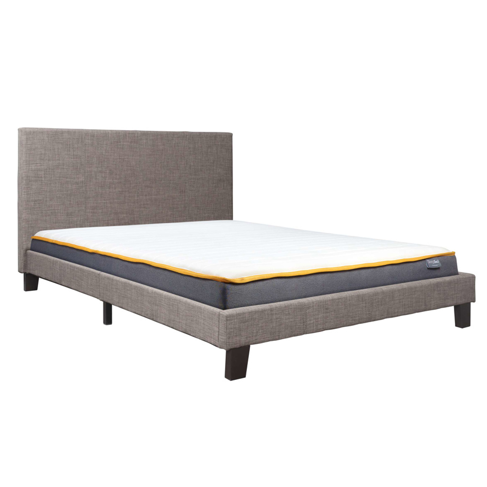 Beano Fabric Double Bed In Grey