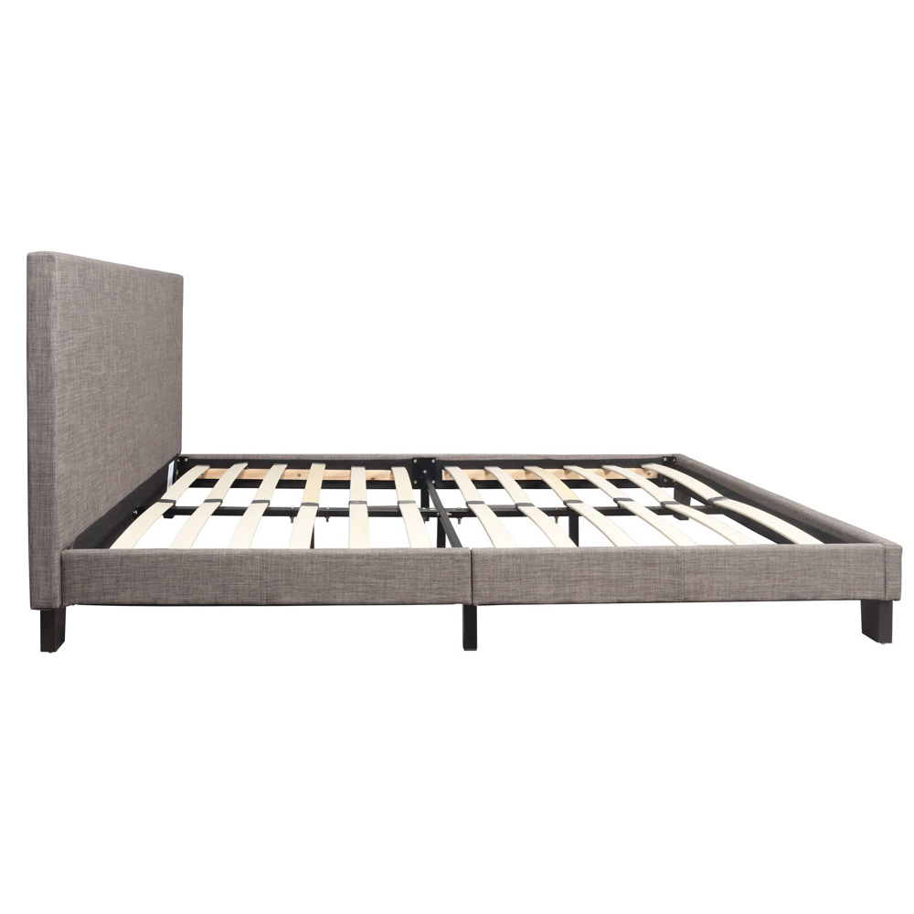 Beano Fabric King Size Bed In Grey