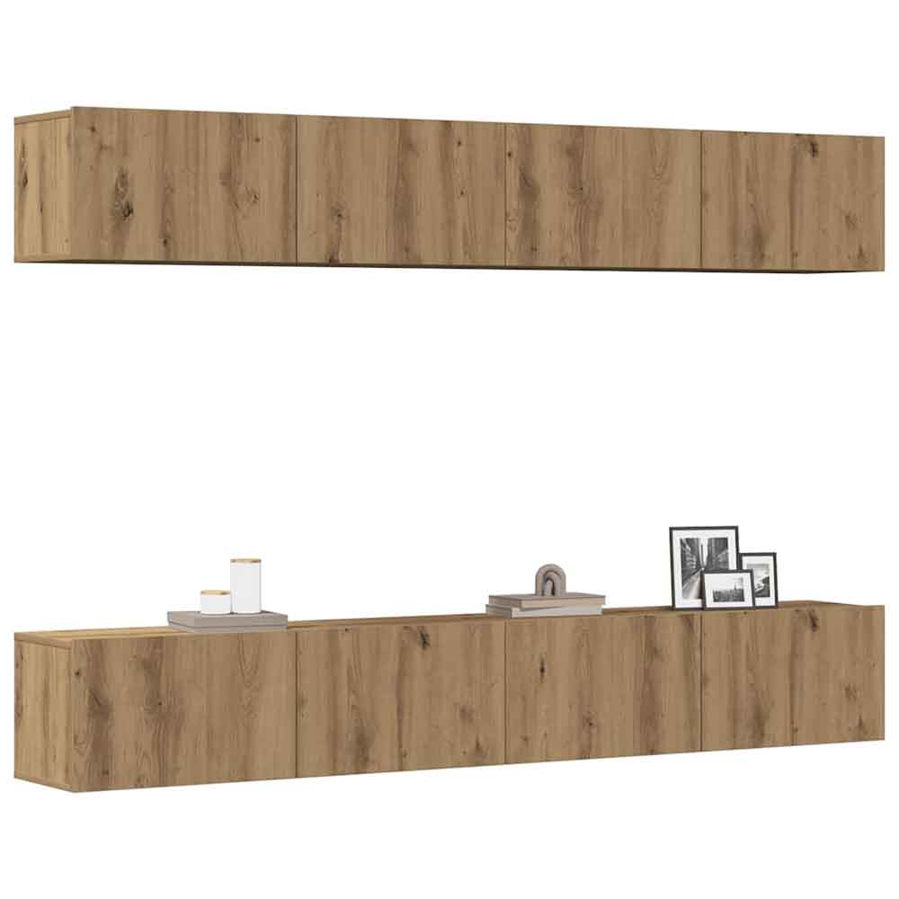 Beaufort 100cm Wooden Entertainment Unit In Artisan Oak