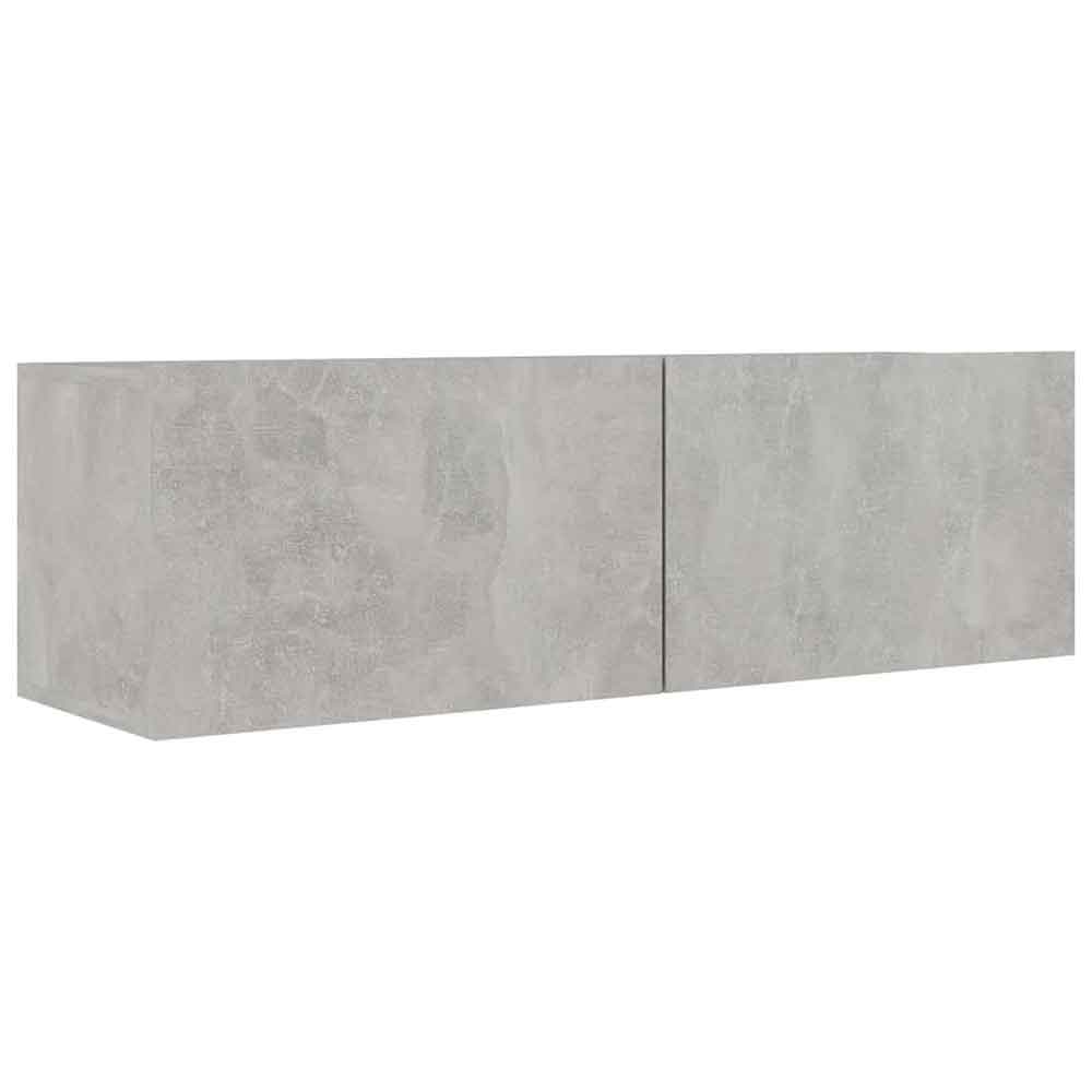 Beaufort 100cm Wooden Entertainment Unit In Concrete Grey