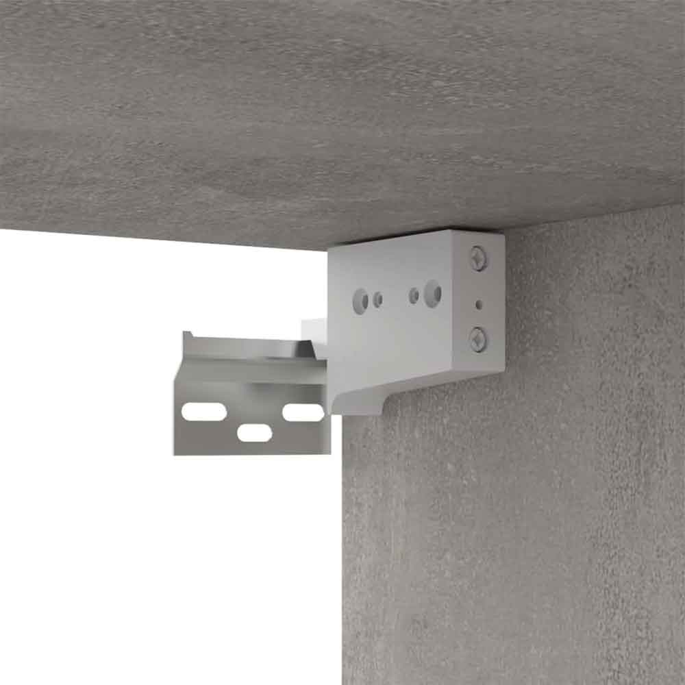 Beaufort 100cm Wooden Entertainment Unit In Concrete Grey