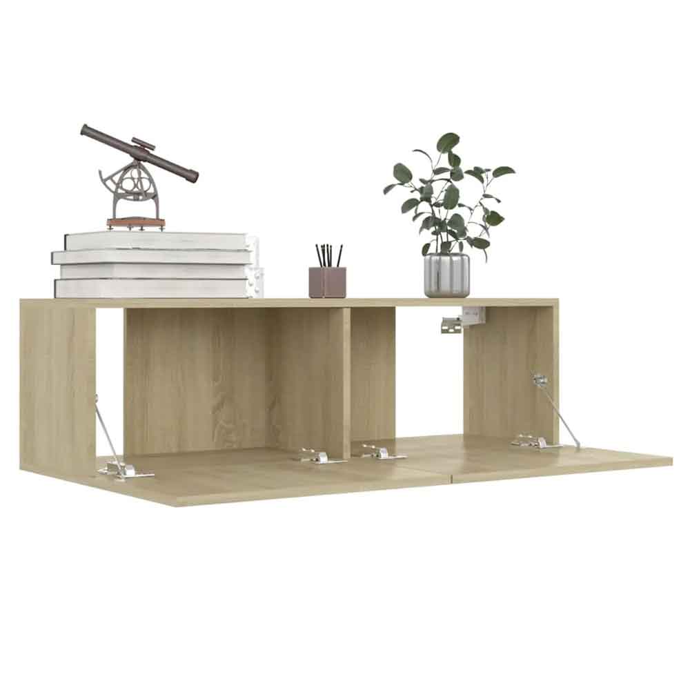 Beaufort 100cm Wooden Entertainment Unit In Sonoma Oak