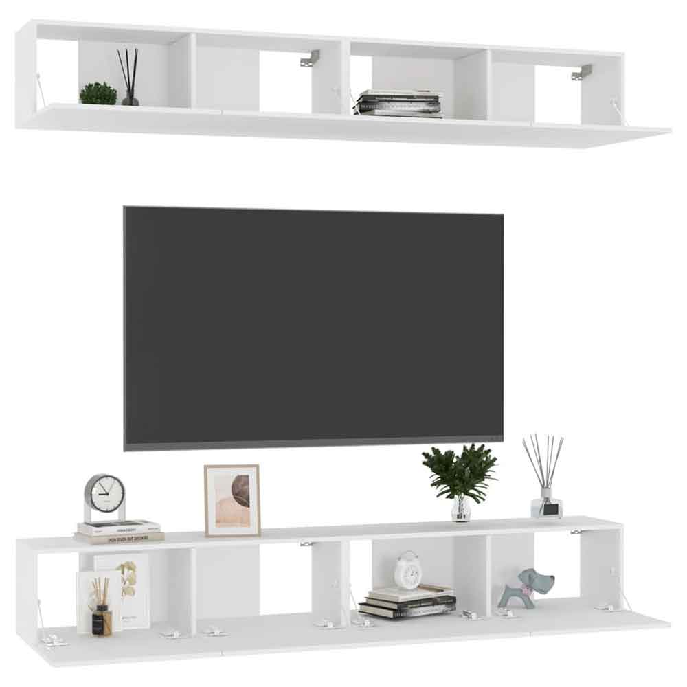 Beaufort 100cm Wooden Entertainment Unit In White