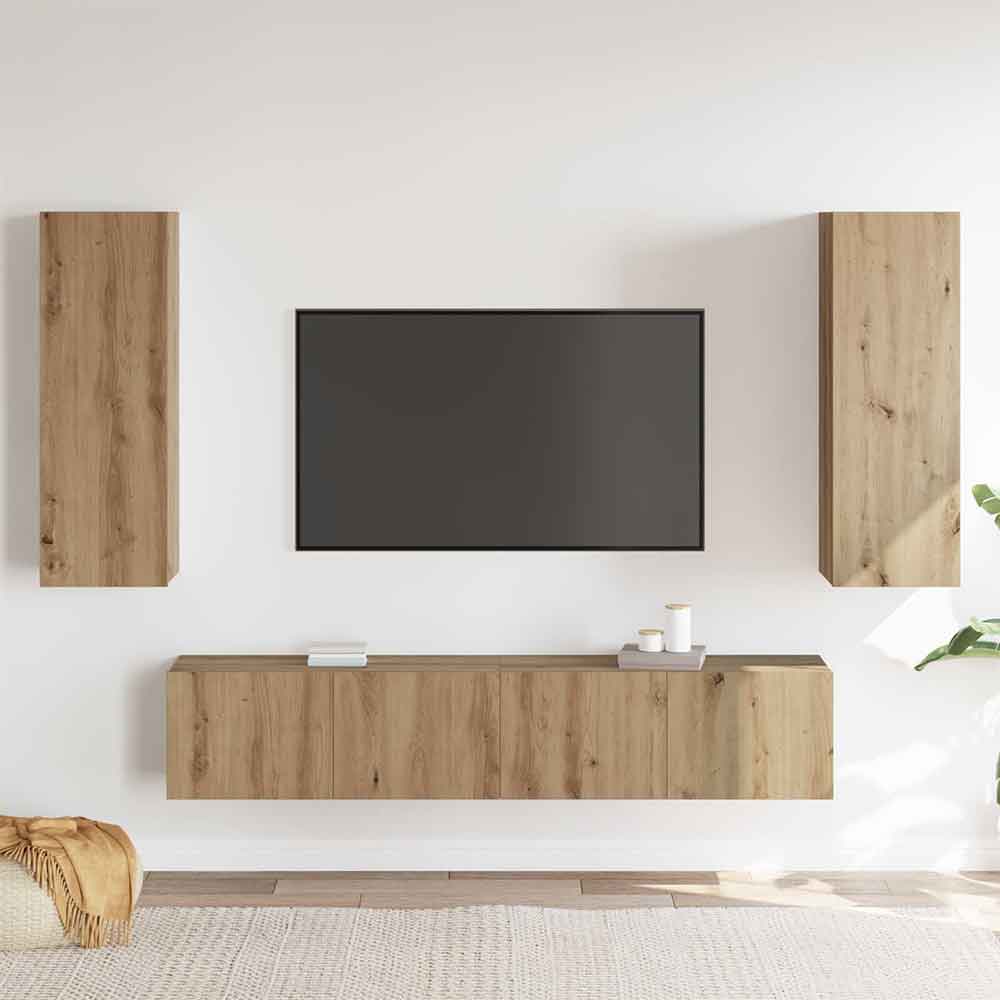Beaufort 160cm Wooden Entertainment Unit In Artisan Oak