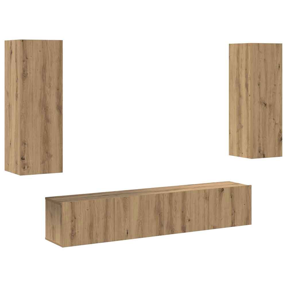 Beaufort 160cm Wooden Entertainment Unit In Artisan Oak