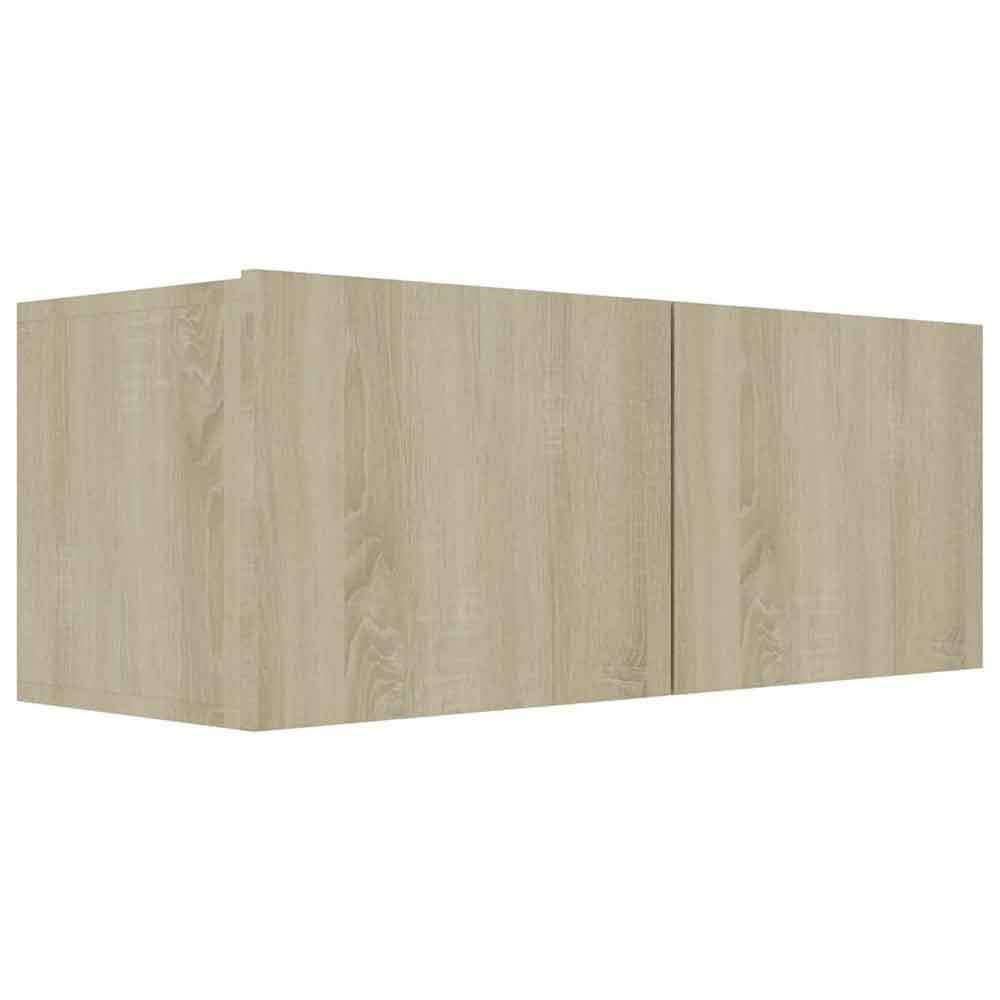 Beaufort 160cm Wooden Entertainment Unit In Sonoma Oak