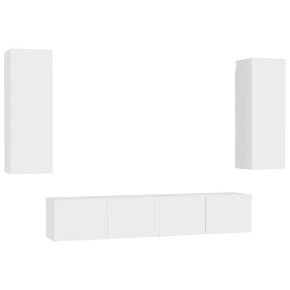 Beaufort 160cm Wooden Entertainment Unit In White