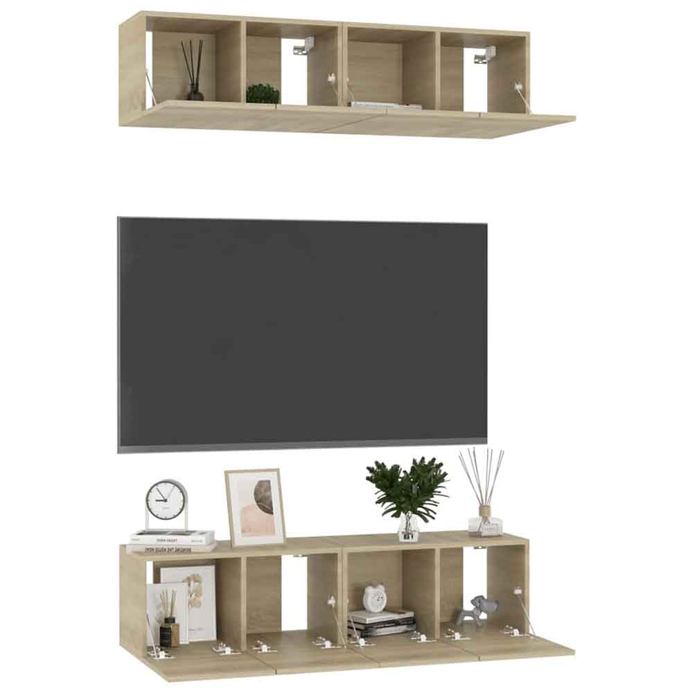 Beaufort 60cm Wooden Entertainment Unit In Sonoma Oak