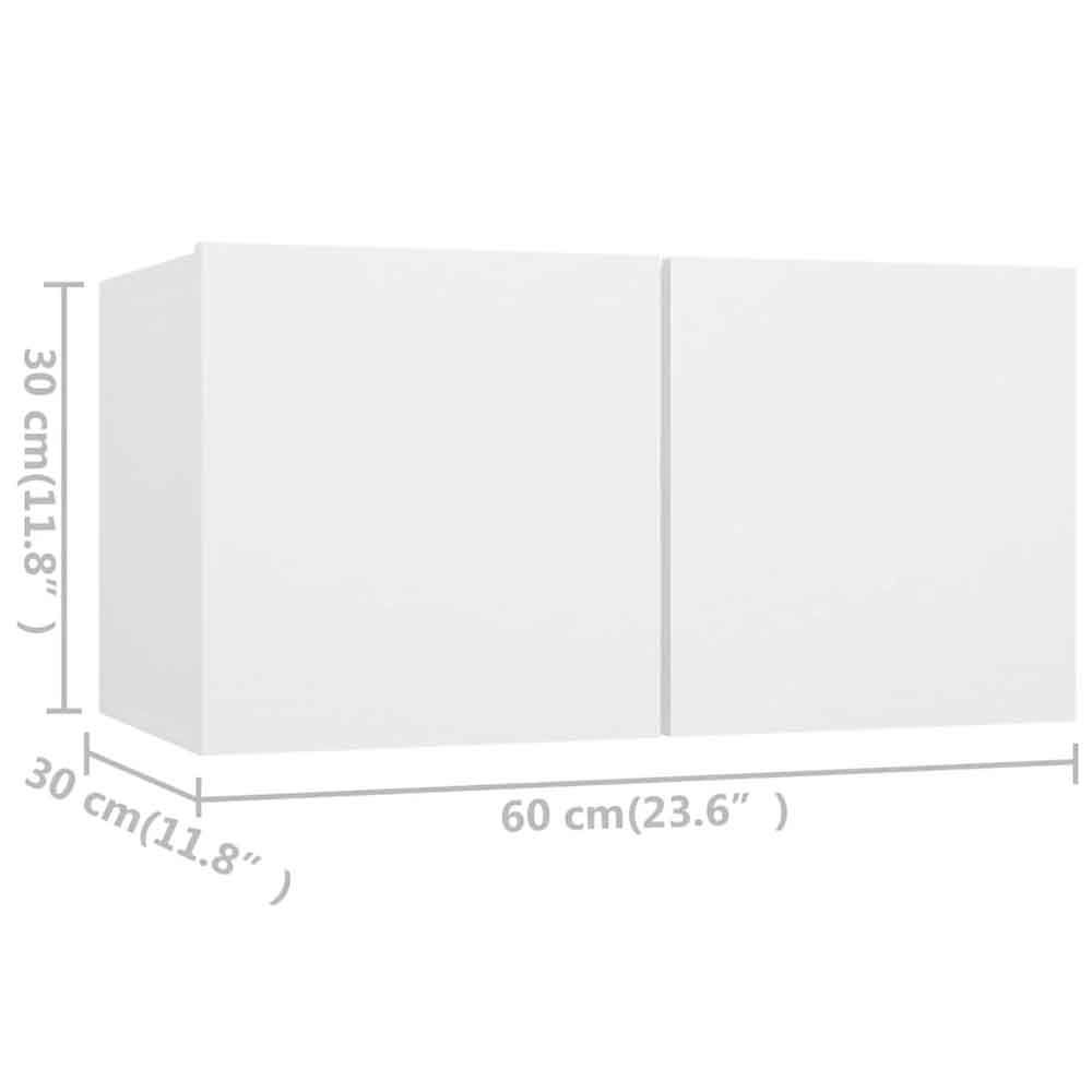 Beaufort 60cm Wooden Entertainment Unit In White