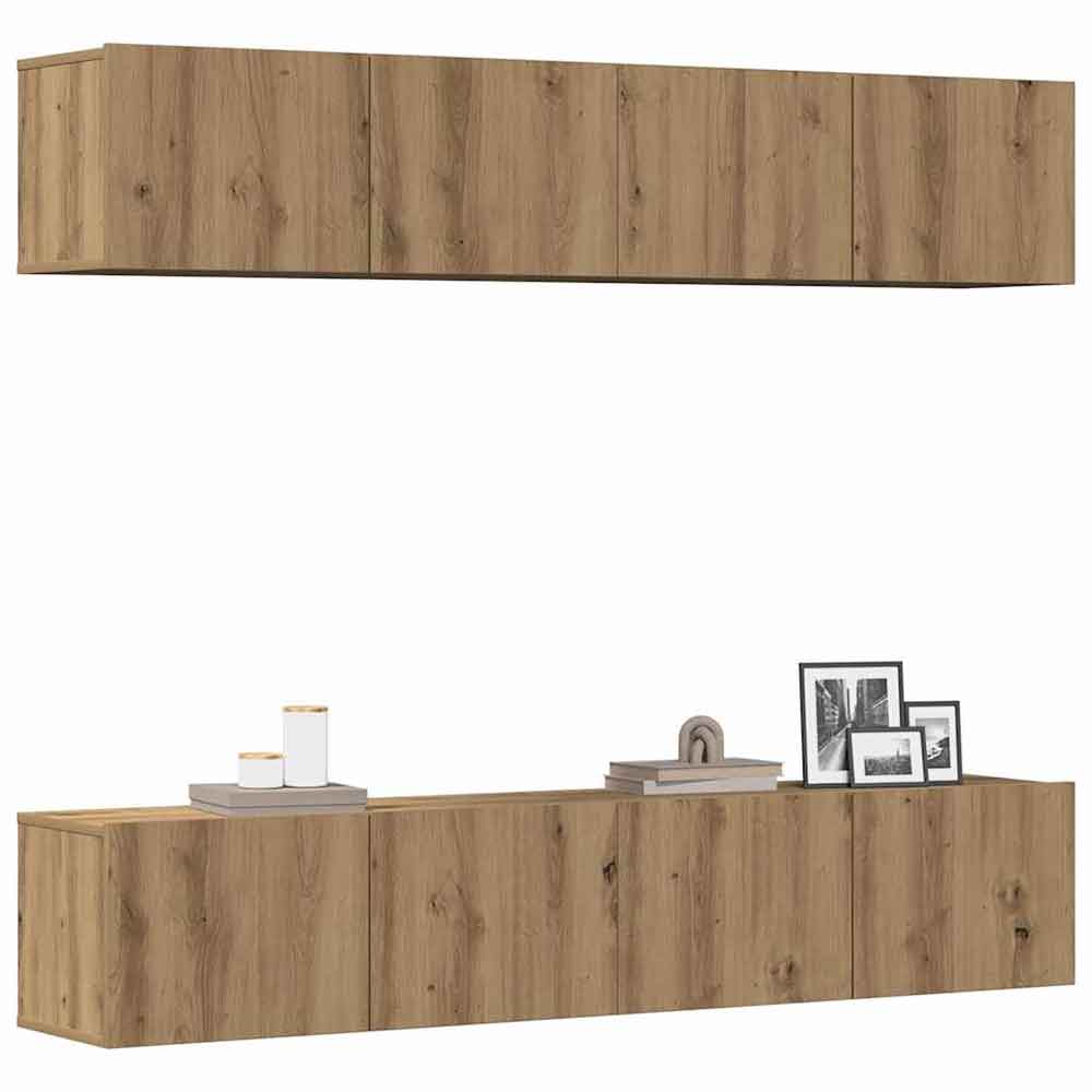 Beaufort 80cm Wooden Entertainment Unit In Artisan Oak