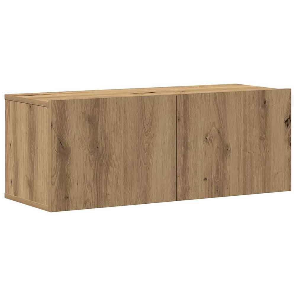 Beaufort 80cm Wooden Entertainment Unit In Artisan Oak