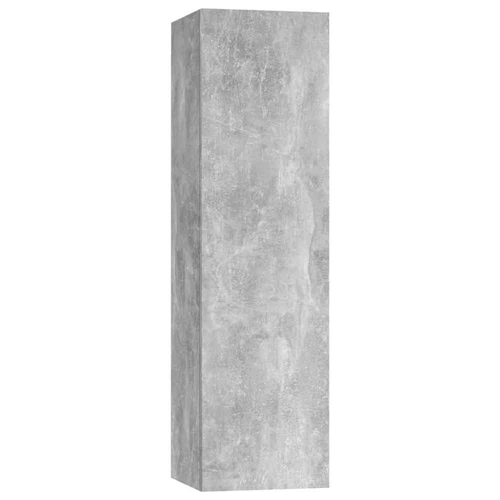Beaumont 100cm Wooden 3 Piece Entertainment Unit In Concrete Grey