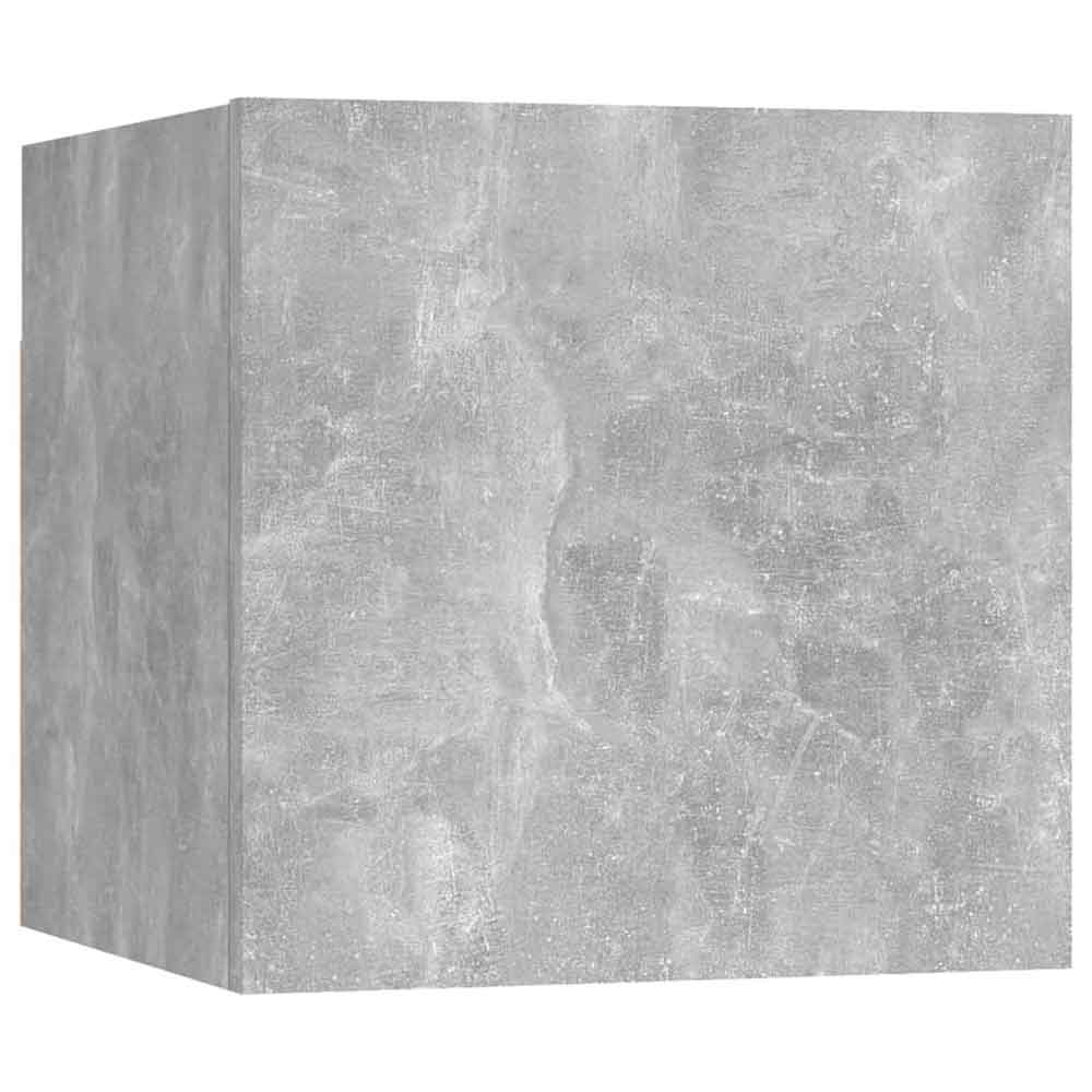 Beaumont 100cm Wooden 3 Piece Entertainment Unit In Concrete Grey