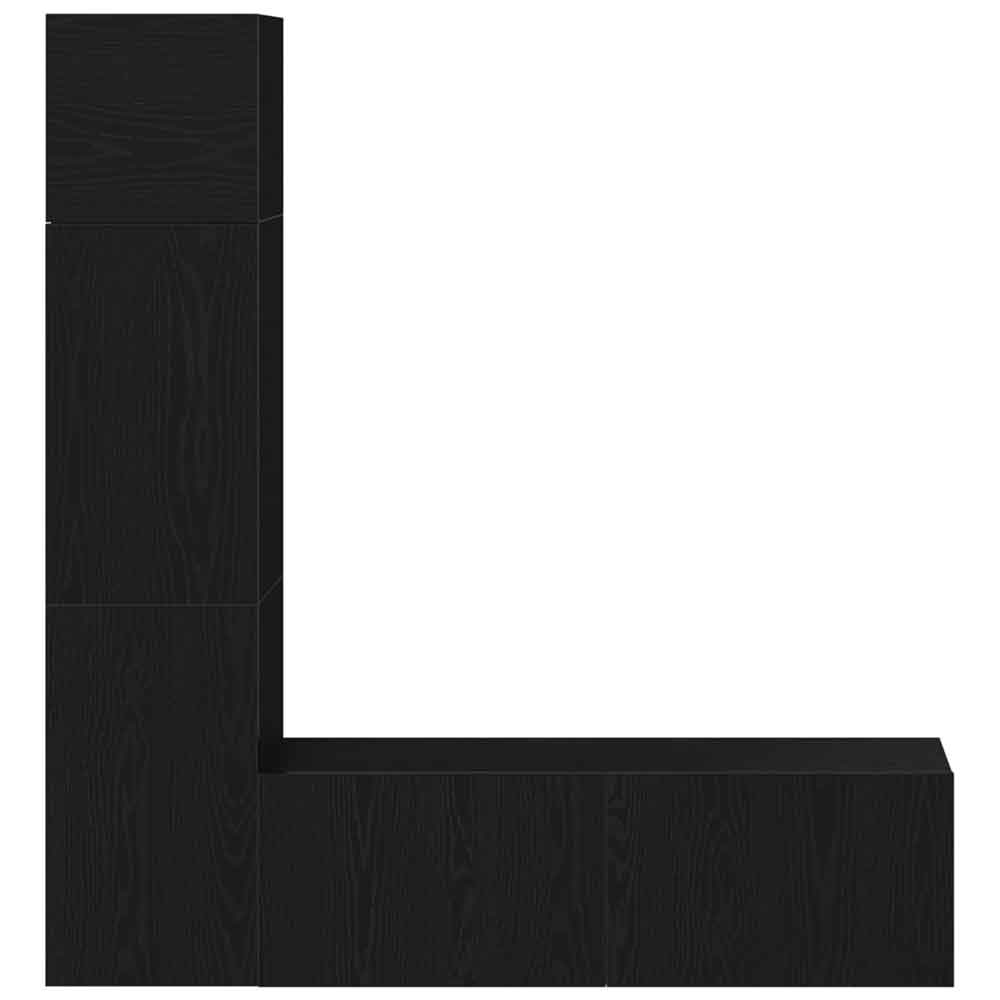 Beaumont 100cm Wooden 3 Piece Entertainment Unit In Black Oak