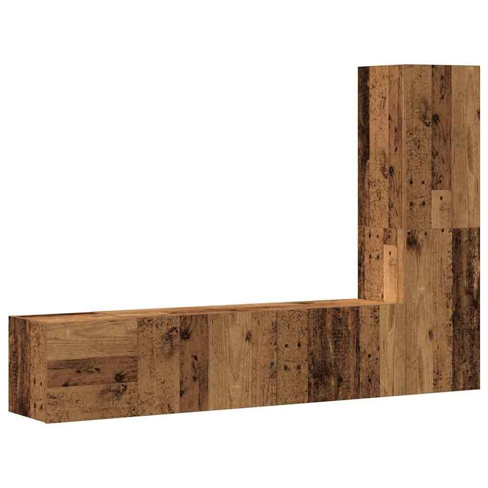 Beaumont 100cm Wooden 3 Piece Entertainment Unit In Brown