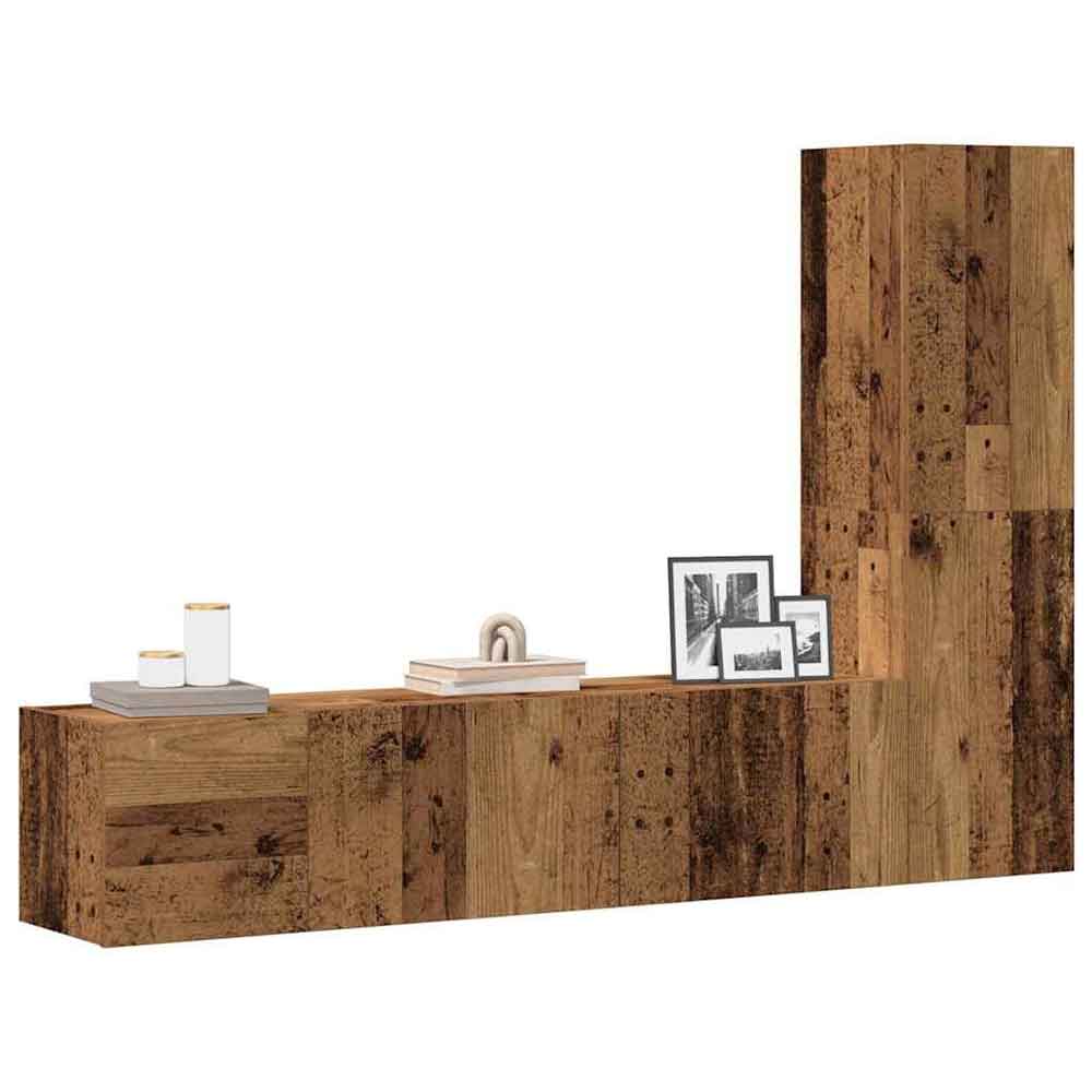 Beaumont 100cm Wooden 3 Piece Entertainment Unit In Brown