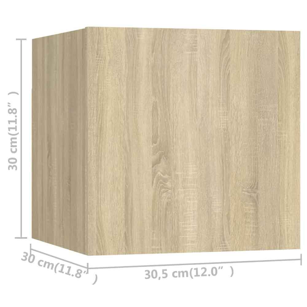 Beaumont 100cm Wooden 3 Piece Entertainment Unit In Sonoma Oak