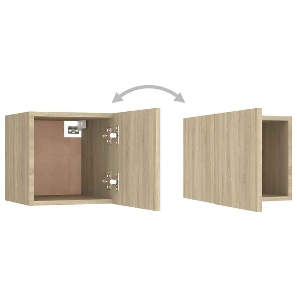 Beaumont 100cm Wooden 3 Piece Entertainment Unit In Sonoma Oak