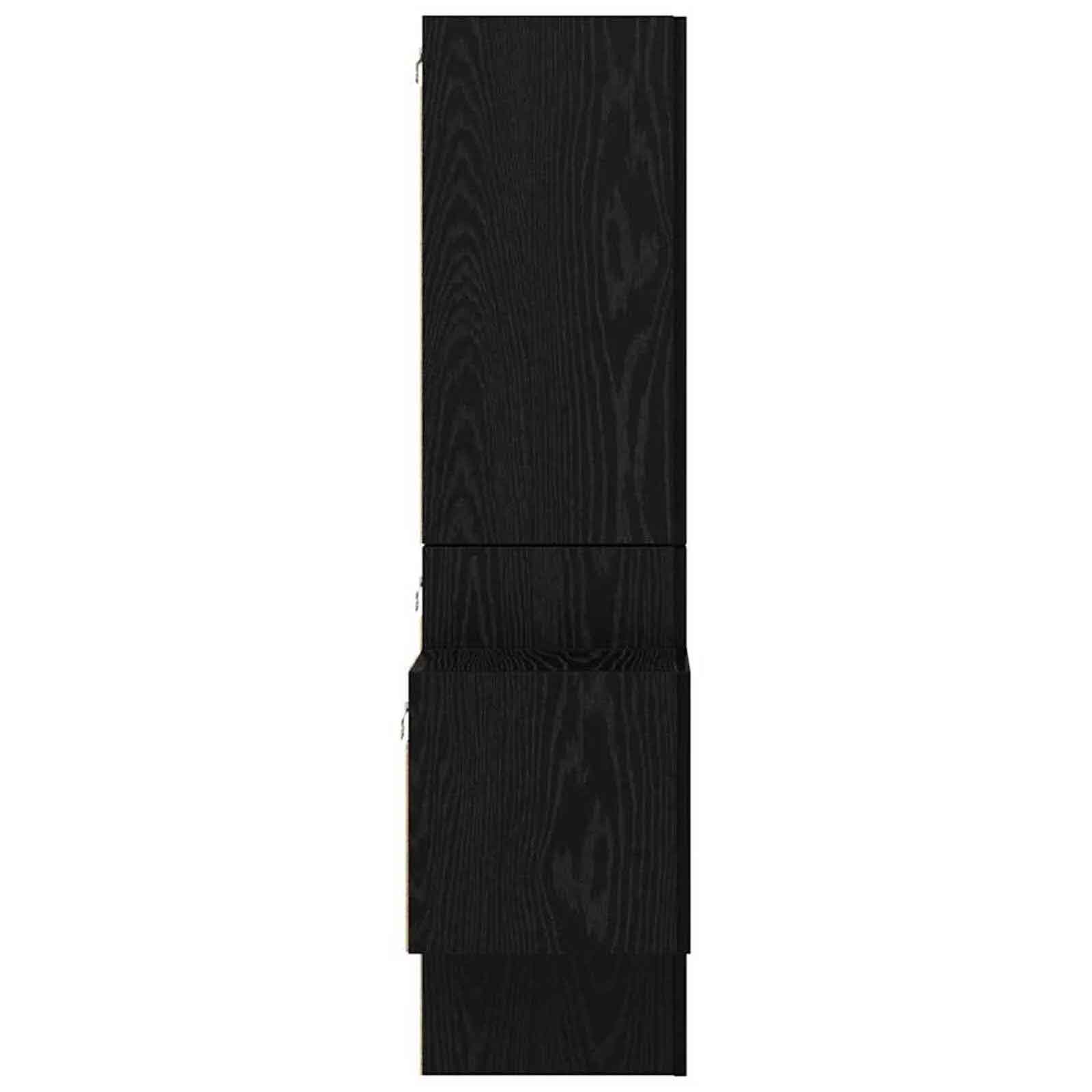 Beaumont 120cm Wooden 5 Piece Entertainment Unit In Black Oak