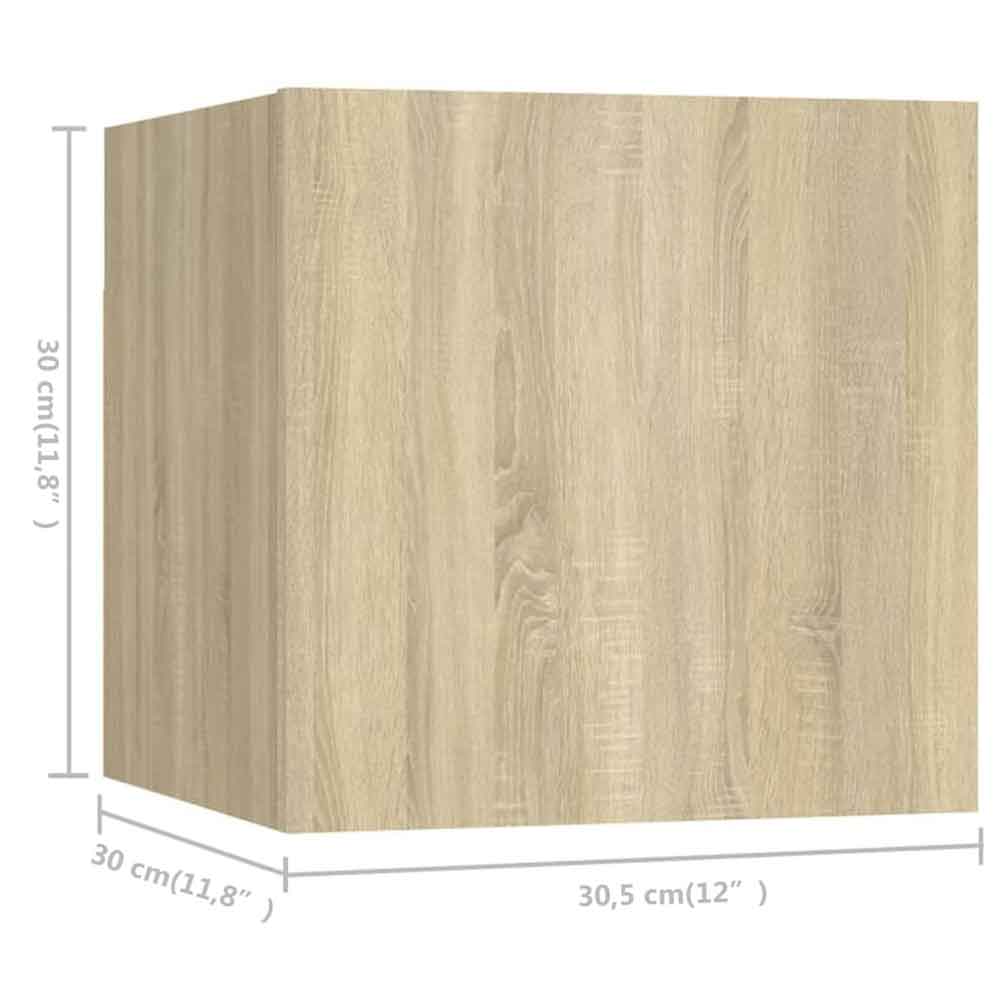 Beaumont 160cm Wooden 5 Piece Entertainment Unit In Sonoma Oak