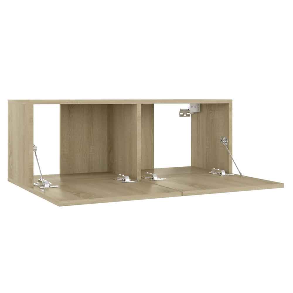 Beaumont 80cm Wooden 3 Piece Entertainment Unit In Sonoma Oak