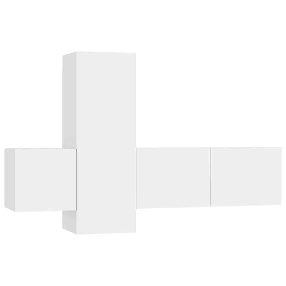 Beaumont 80cm Wooden 3 Piece Entertainment Unit In White