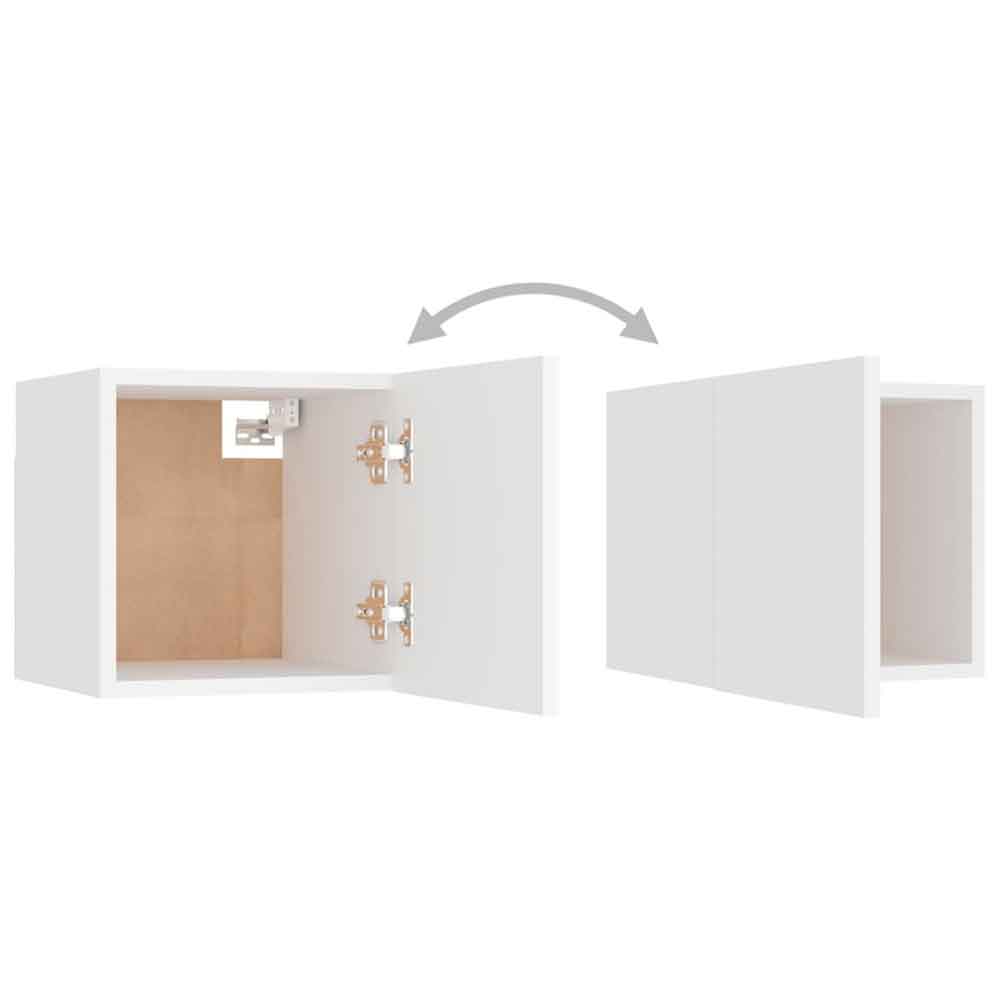 Beaumont 80cm Wooden 3 Piece Entertainment Unit In White