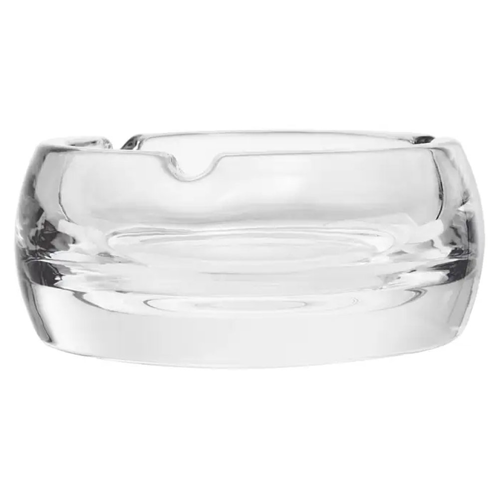 Beaumont Large Crystal Plain Ashtray In Clear