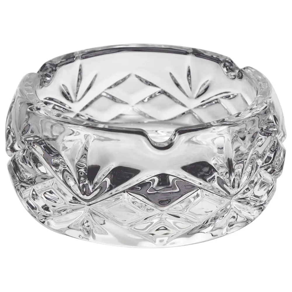 Beaumont Large Crystal Textured Ashtray In Clear