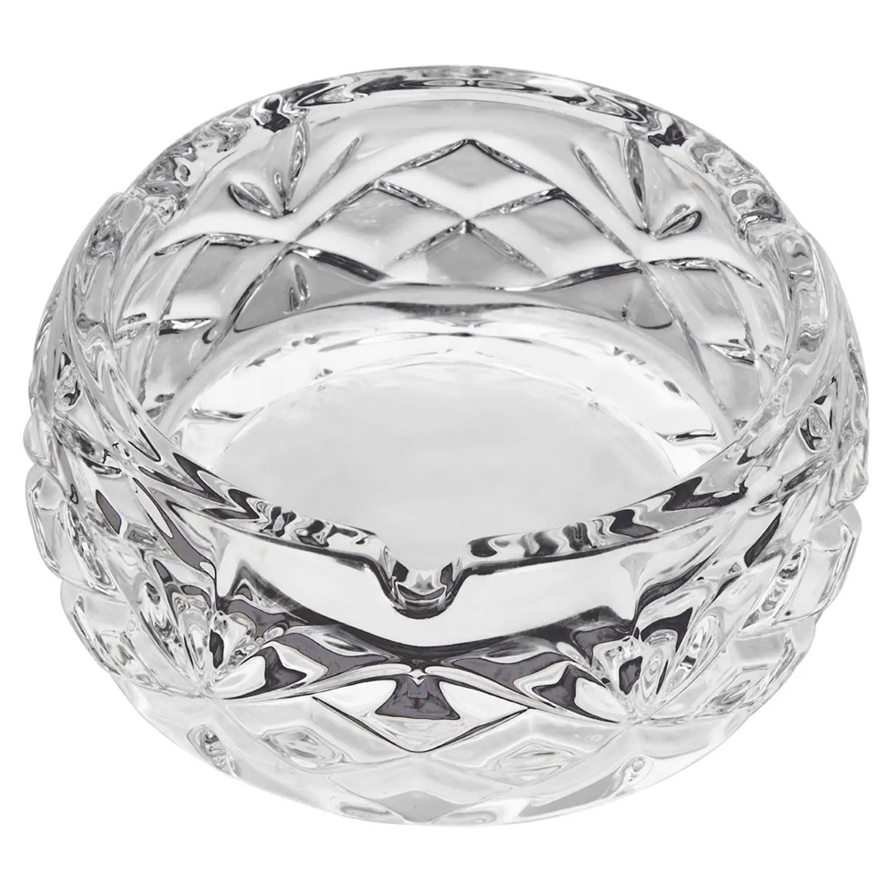 Beaumont Large Crystal Textured Ashtray In Clear