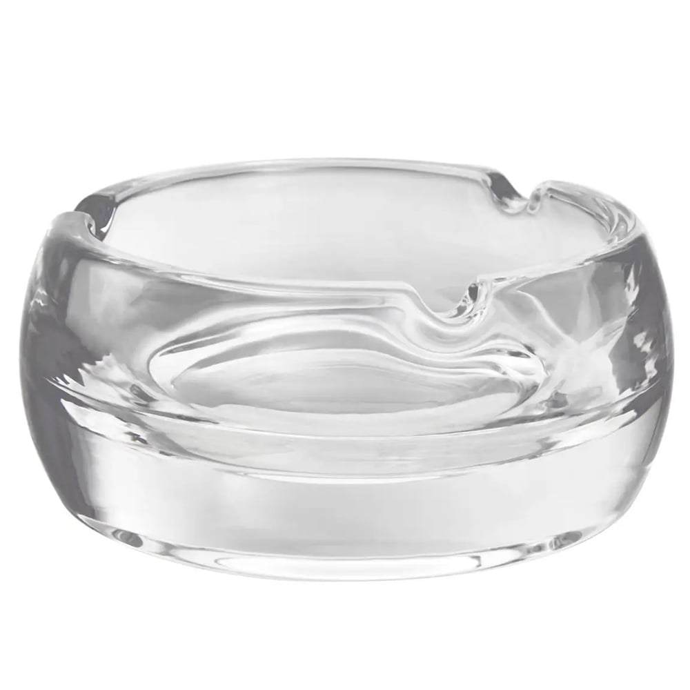 Product photograph of Beaumont Small Crystal Plain Ashtray In Clear from Furniture in Fashion