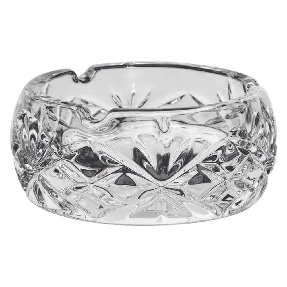Beaumont Small Crystal Textured Ashtray In Clear
