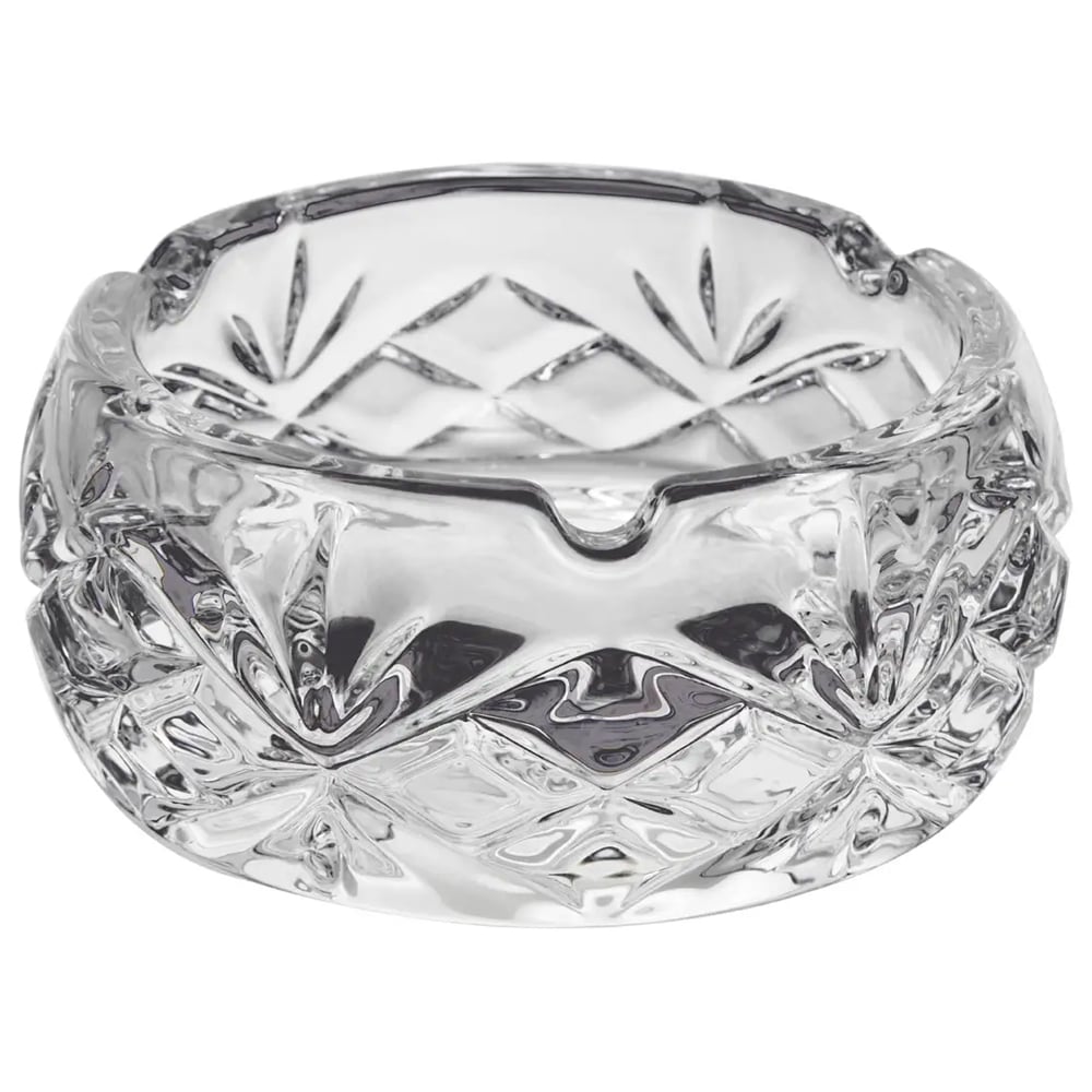 Beaumont Small Crystal Textured Ashtray In Clear
