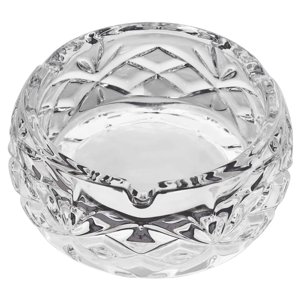 Beaumont Small Crystal Textured Ashtray In Clear