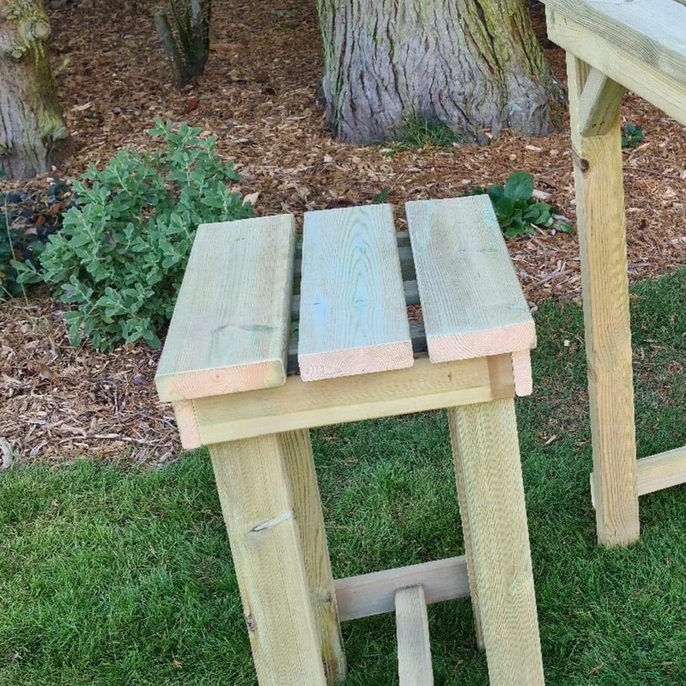 Product photograph of Beaumont Wooden Garden Bar Stool In Natural from Furniture in Fashion